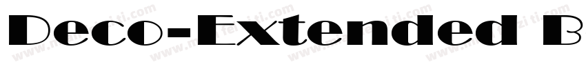 Deco-Extended Bold Italic字体转换